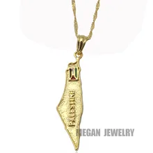 Palestine карта Национальный кулон в форме флага и ожерелье для женщин и мужчин, страна ювелирные изделия с дизайном «карта»