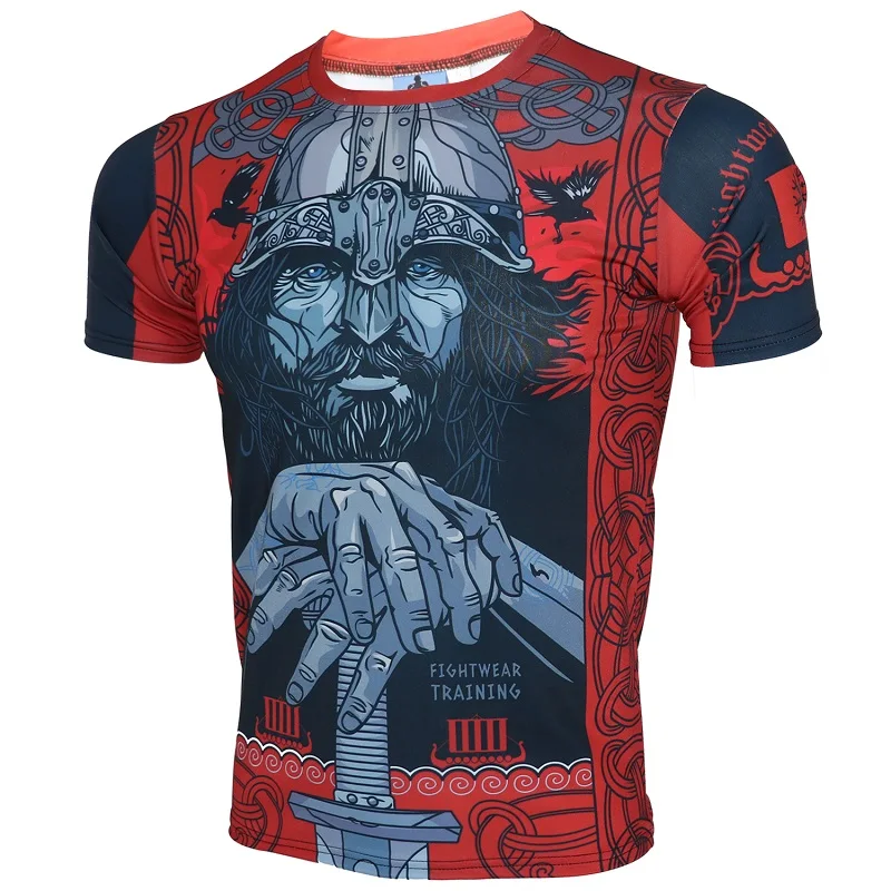 Günstig ROLLHO Alten Bart Muay Männer Thai T Hemd Homme Boxen MMA T Shirt Gym Tee Shirt Kampf Kampf Kampfkunst fitness Training