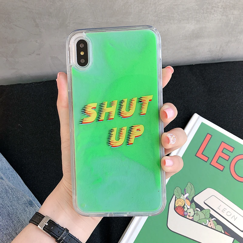 Блестящий Роскошный светящийся чехол для телефона iphone 6S 6 7 8 plus X XS MAX XR модные