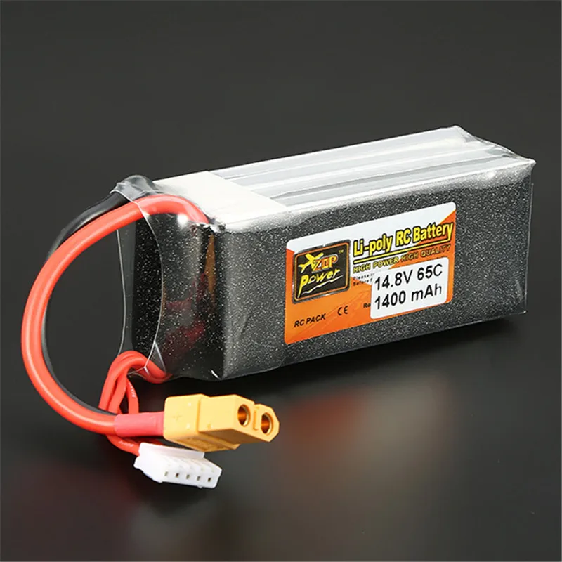 

New Arrival Rechargeable Lipo Battery ZOP Power 14.8V 1400mAh 65C 4S Lipo Battery XT60 Plug