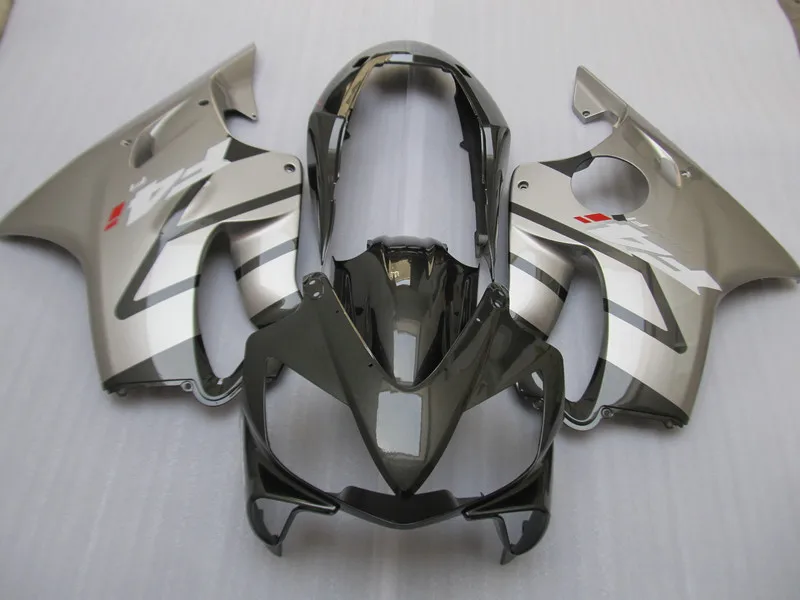 

Injection mold Fairing kit for HONDA CBR600F4I 04 05 06 07 CBR600 F4I 2004 2005 2007 ABS Silver black Fairings set+7gifts HF02