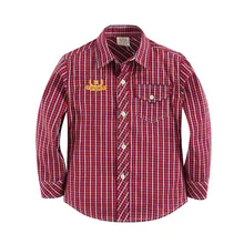 Для маленьких мальчиков рубашка Длинные рукава мыть хлопок 151101