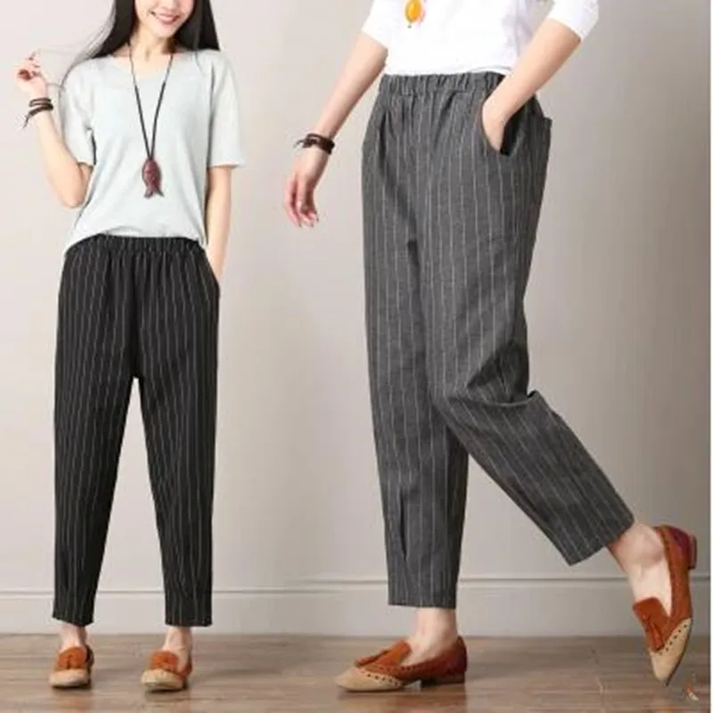 2018 Для женщин летние штаны для повседневной носки Капри модные рабочие