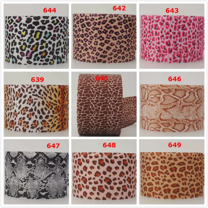 

10yards - different size -Leopard pattern ribbon -Leopard designs printed grosgrain ribbon/satin ribbon