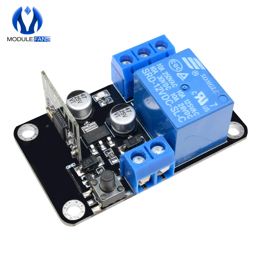 

DC 12V 24V ESP8285 WiFi Wireless Time Timer Delay Relay Module Board Switch Cycle For IOS Smart Home For Android App