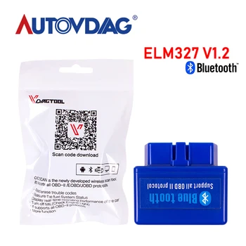 

Vdiagtool ELM327 V1.2 Bluetooth OBD/OBD2 Adaptor Scanner for Android Torque Code Reader
