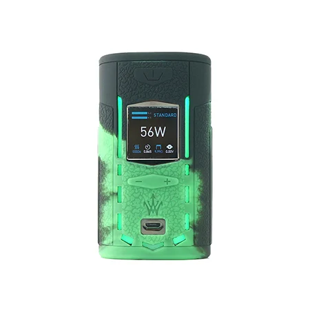 Чехол с текстурой для VooPoo X217 217W TC Box Mod, защитный силиконовый чехол, подходит для VOOPOO Woody Vapes X 217 - Цвет: black green