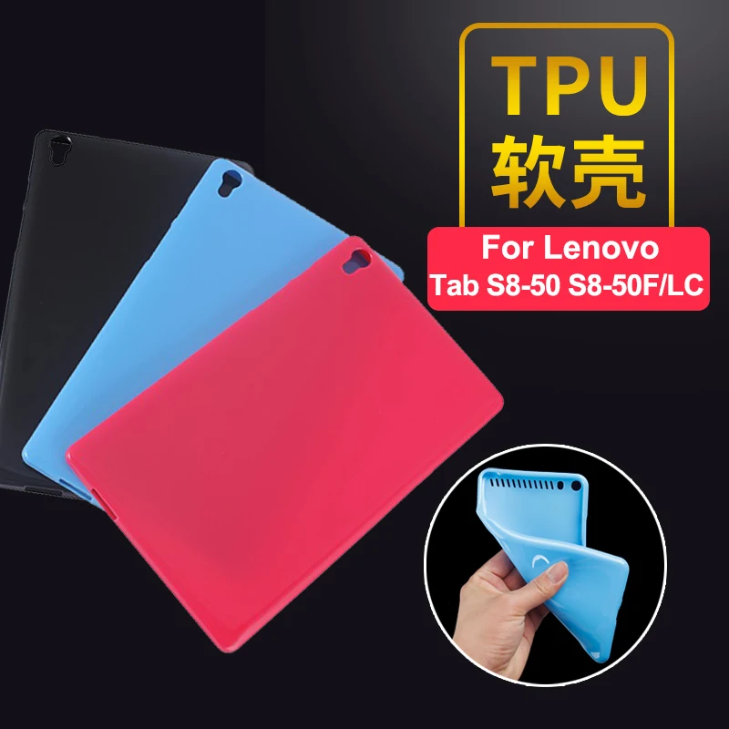 

TPU Luxury Ultra Slim Waterproof Soft Silicone Rubber Silicon Protective Shell Tablet Case Cover For Lenovo Tab S8-50 S8 50 8