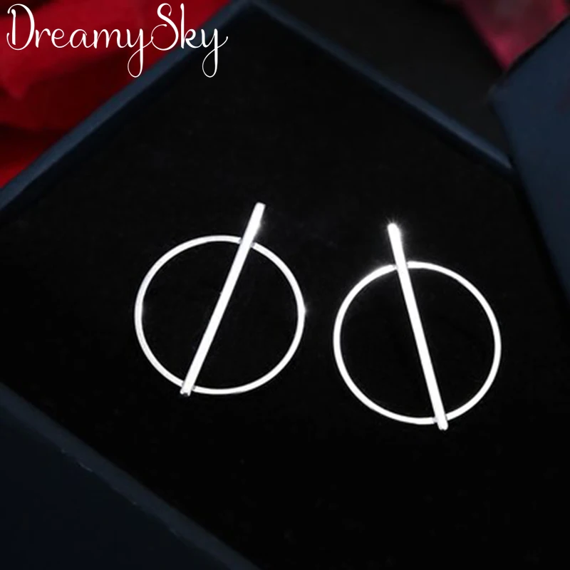 Модный 925 браслет из чистого серебра серьги для женщин девочек Bijoux Femme подарки круглые серьги ювелирное изделие plata Brincos