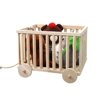 

Walkers Activity & Gear infants 's walker Wooden hand-drawn rope trailer storage block car baby walker andador para bebe new hot