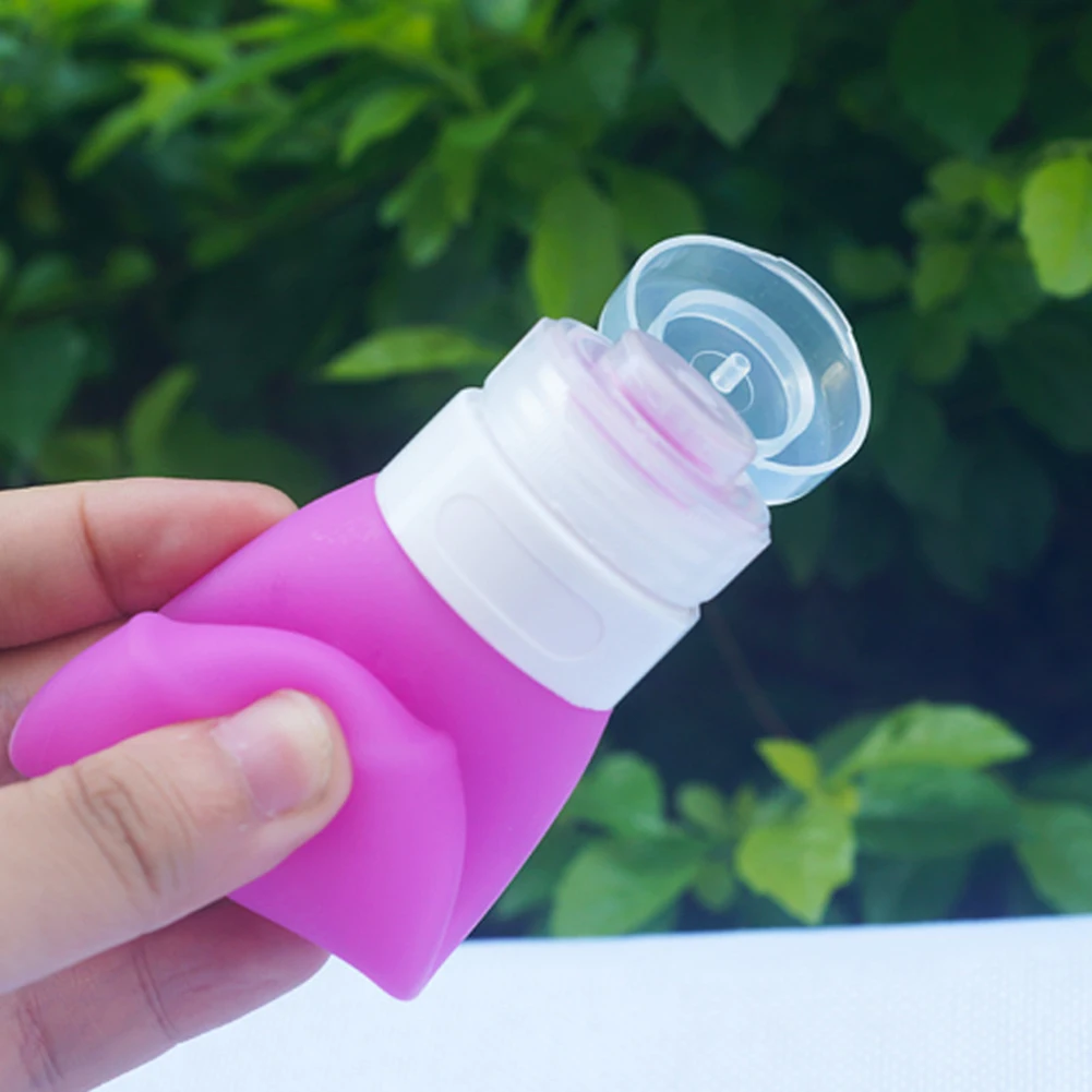 Портативный косметический многоразовый силиконовый флакон лосьон для путешествий банные контейнеры для шампуня многоразовые бутылки