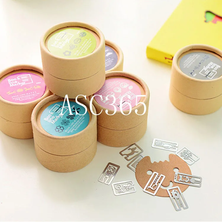 

60 pcs in 3 box Metal bookmark Creative metal bookmark Cute cartoon student bookmark