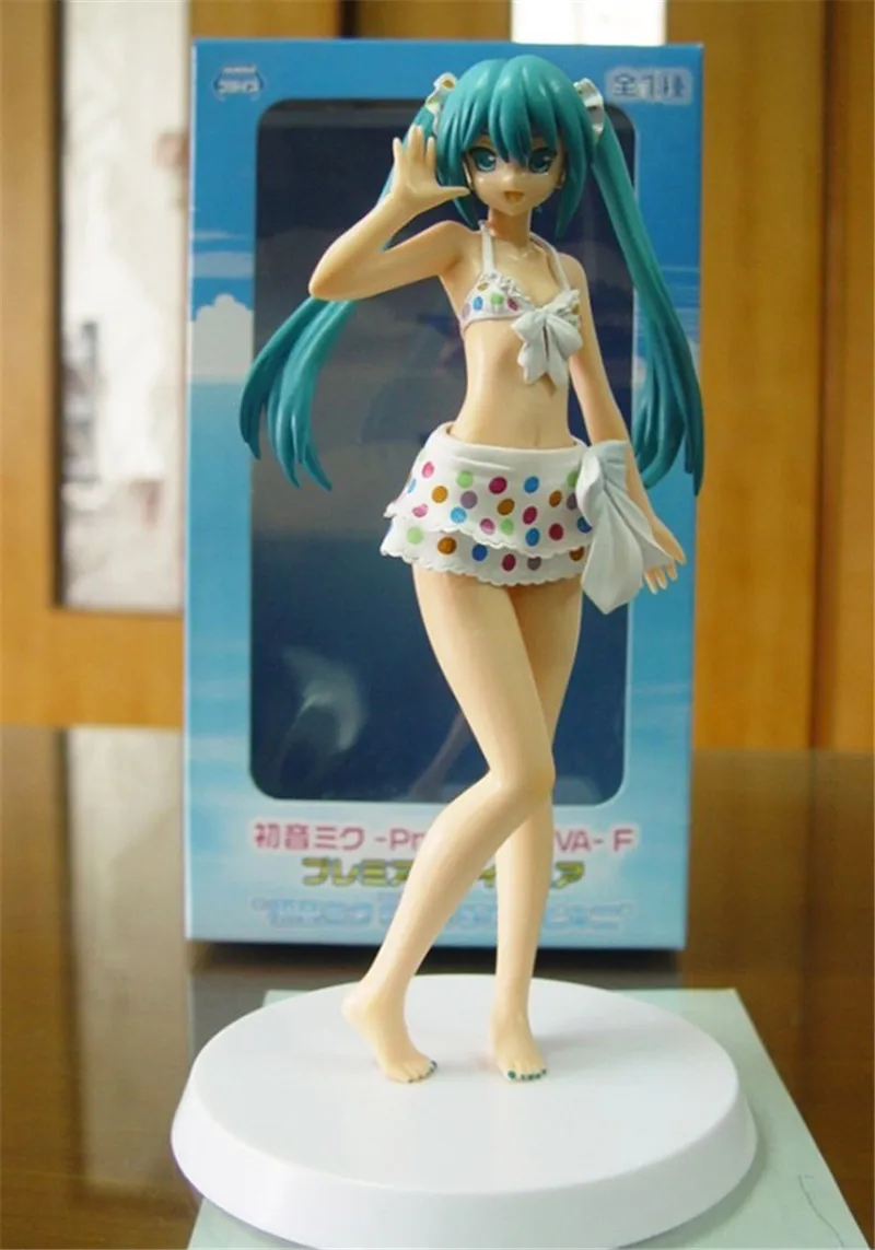 Hatsune Miku Action Figure Toys Anime Miku in Bikini Sexy Girl Figuras Dolls Brinquedos Gift 16 (2)