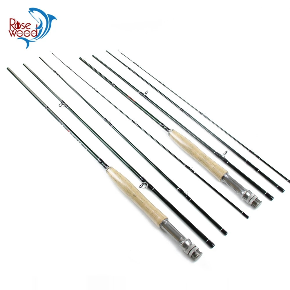 7.9FT 9FT Fly Fishing Rod 3/4 Carbon Saltwater Flyfishing Travel 2.4m 2