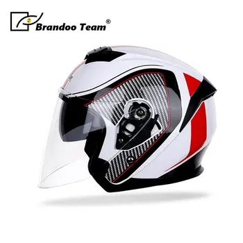 

Men Motorcycle half Helmets Scooter Moto Helmet Casco vespa village Riding capacete de moto motocross Helmets