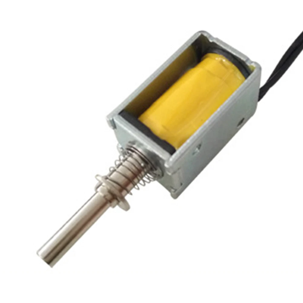 

Easy Operation Open Frame Actuator Linear Durable Push Pull Tools Solenoid Electromagnet Mini Electric Magnet DC Through Type