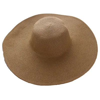 Хит, модная летняя Женская Складная широкополая пляжная шляпа с широкими полями, соломенная шляпа от солнца