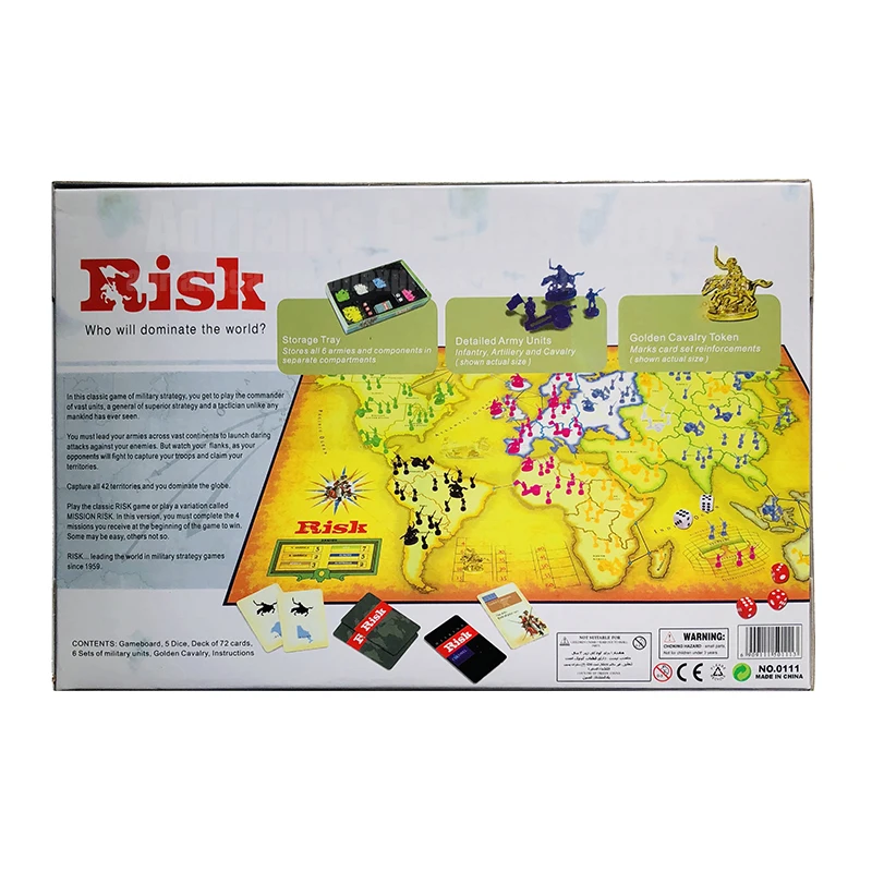 RISK - The game of global domination - Board Game - English Edition 1.2kg Good Quality - We all love it ! 2~6 Players RISK - The game of global domination - Board Game - English Edition 1.2kg Good Quality - We all love it ! 2~6 Players