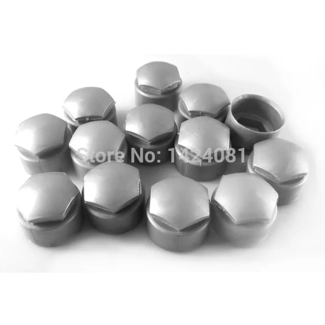 Колпачки для зажимных гаек Audi A1 A3 A4 A5 A6 A7 A8 Q5 Q7 TT серые 100 шт.|wheel lug nuts|lug nut capsnut cap |