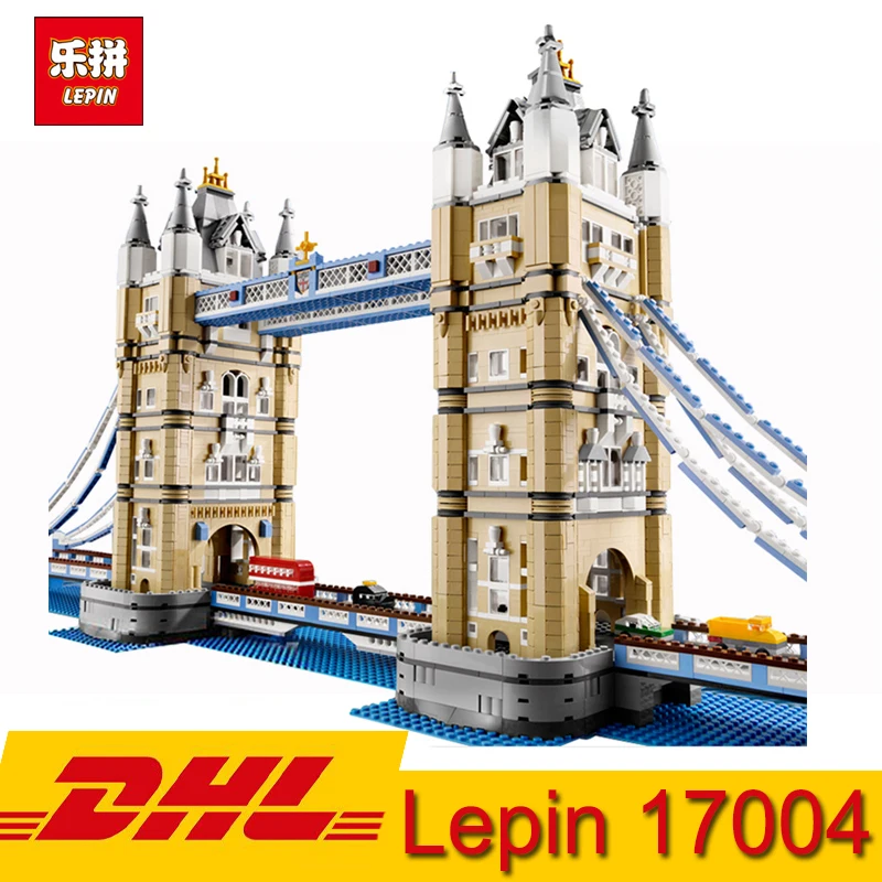 

(In Stock) Lepin 17004 4295pcs City Street View International London Bridge Model Building Blocks Toy Compatible LegoING 10214