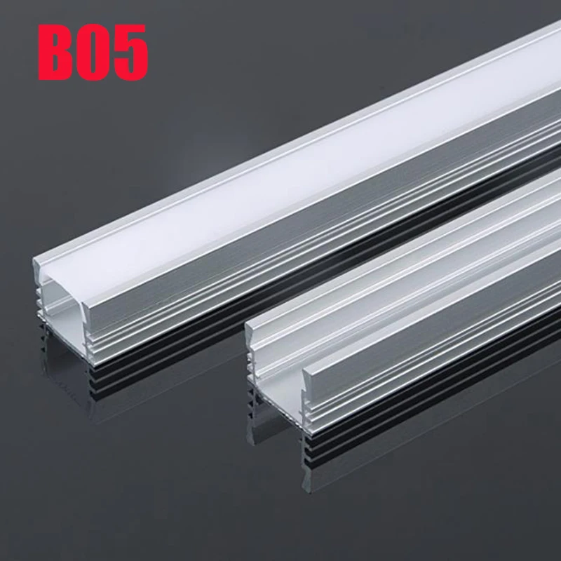 5x set LED aluminium profile covers clips endcaps for LED strip.