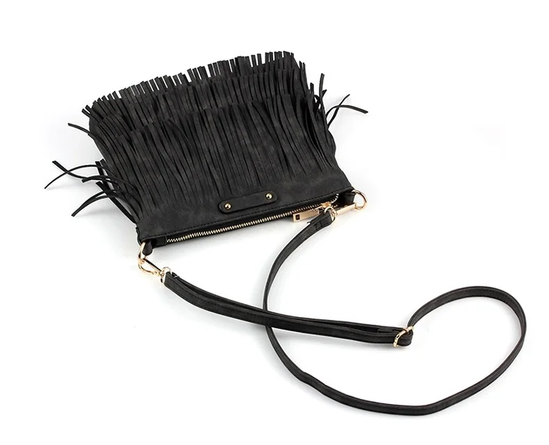 NIGEDU Vintage Tassel Shoulder Bag Small Female Crossbody Bags for Women Messenger Bags High Quality Pu Leather Handbag and Wallet (13)