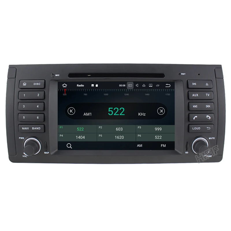 Clearance 4+32G 7"Android 8.0 Octa Core Radio GPS HDMI Car DVD Player for BMW E39 M5 1999 2000 2001 2002 2003/7 Series E38 1994 1995-2001 2