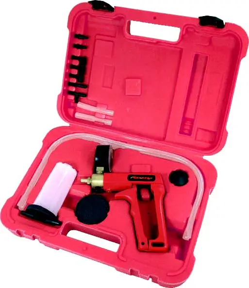 Brake Fluid Bleeder Ручной Вакуумный Пистолет Насос Тестер Комплект + Адаптеры ж/Case WT04B4028 |