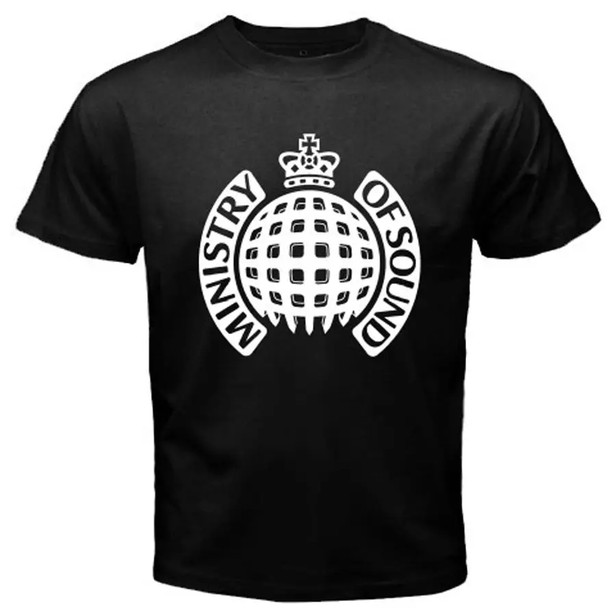 Мужская черная футболка с логотипом Ministry of Sound Dance House Размеры S-3XL летняя модная 2019