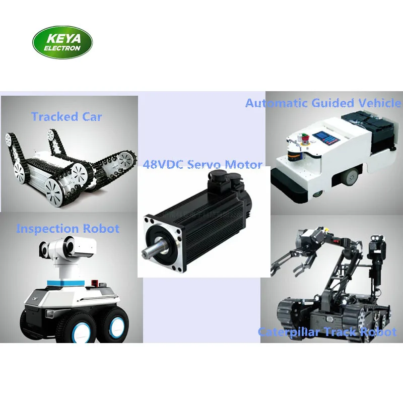 

self working crawler vehicle motor 24v 48v bldc servo motor 800watt incremental encoder feedback