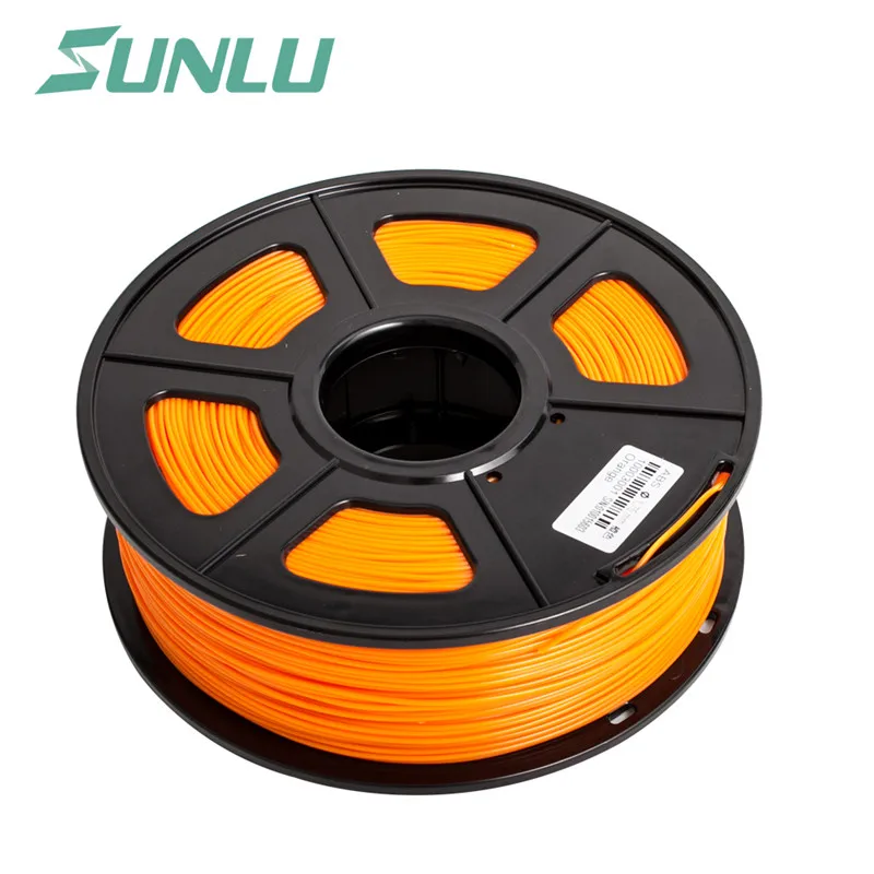 

free ship SUNLU 3D Printer Filament PETG 1.75mm 1KG 2.2lbs Spool for 3D Digital Printing with One Year Warranty in Orange Color