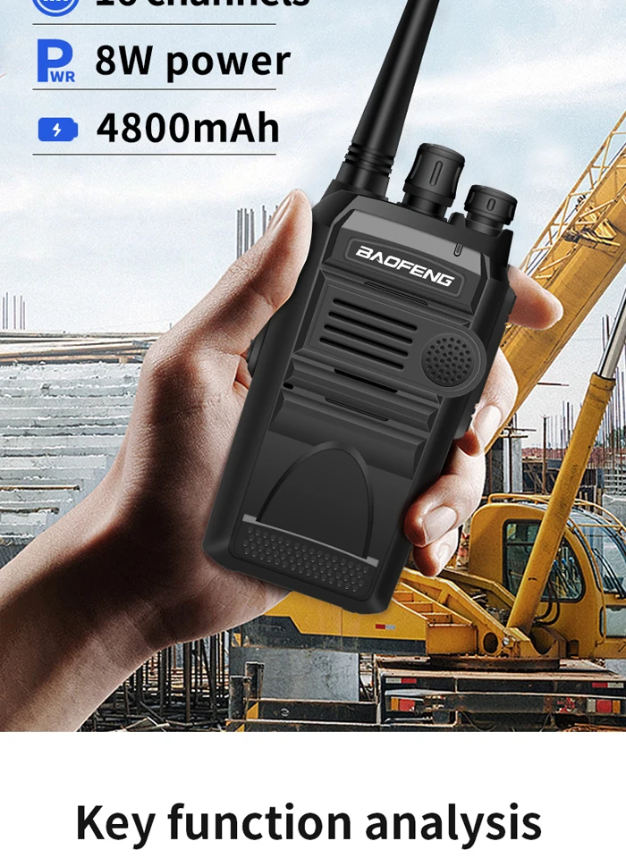 2 шт./лот BAOFENG 999S plus Walkie talkie UHF двухстороннее радио baofeng 888s UHF 400-470 МГц 16CH портативный приемопередатчик с наушником