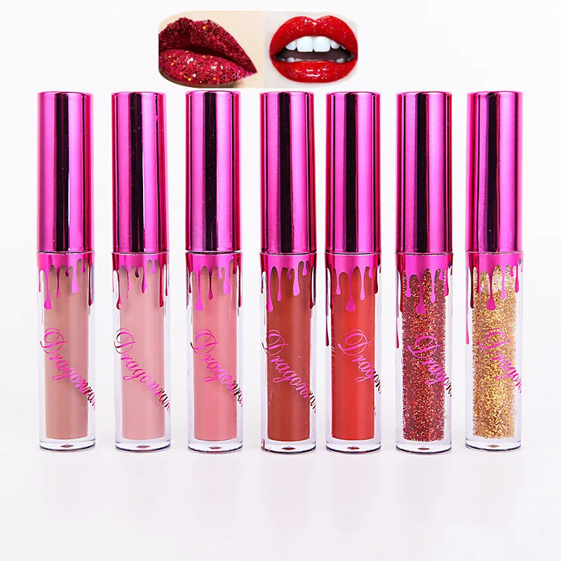 

Brand Makeup Waterproof Matte Liquid Lipstick Moisturizing Smooth Lip Stick Long Lip Gloss Cosmetic Beauty Makeup