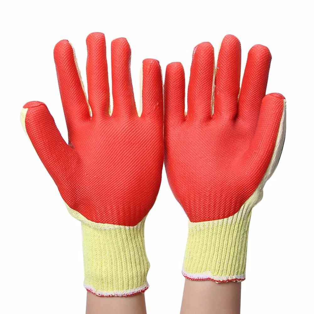 

1 Pair Latex Coated Working Safety Gloves Nylon Knitted Gloves For Driver Worker Builders Gardening Protective Gloves