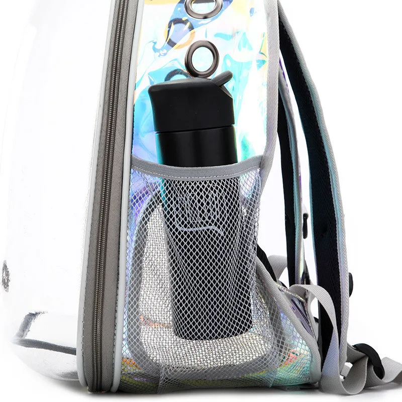 Pet Products Pet Clear Carrier Backpack Adjustable Transparent Pet Cat Dog Backpack Carrier Travel Bag for Small Animals AprT4 (4)