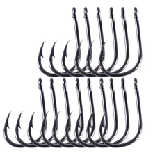 50 шт./партия, смешанный размер 13-16#, прямой крючок с хвостовиком, Высокоуглеродистая сталь, рыболовный крючок, морская Мормышка, рыболовный крючок для океанской рыбалки