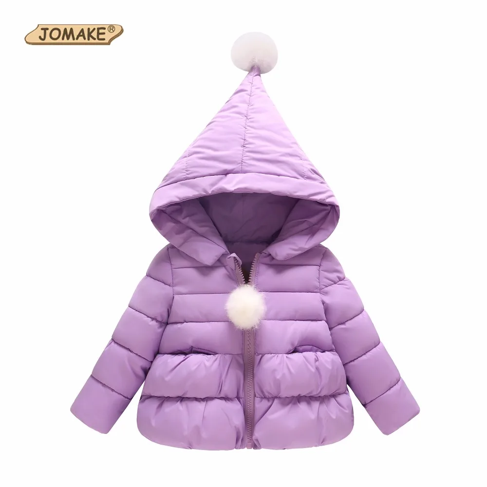 JOMAKE Girls Winter Coat Cute Hooded Warm Parkas Outerwear&Coats Brand