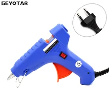 40w Eu Plug Hot Melt Glue Gun With Free 1pc 11mm Stick Heat Temperature Tool Industrial Mini Guns Thermo Gluegun Applicator