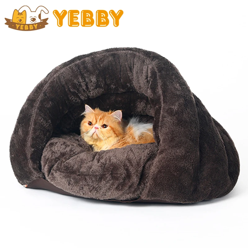 Warm Comfortable Cosy Cat Sleeping Bag Pet Bed Half Cover Winter Nest