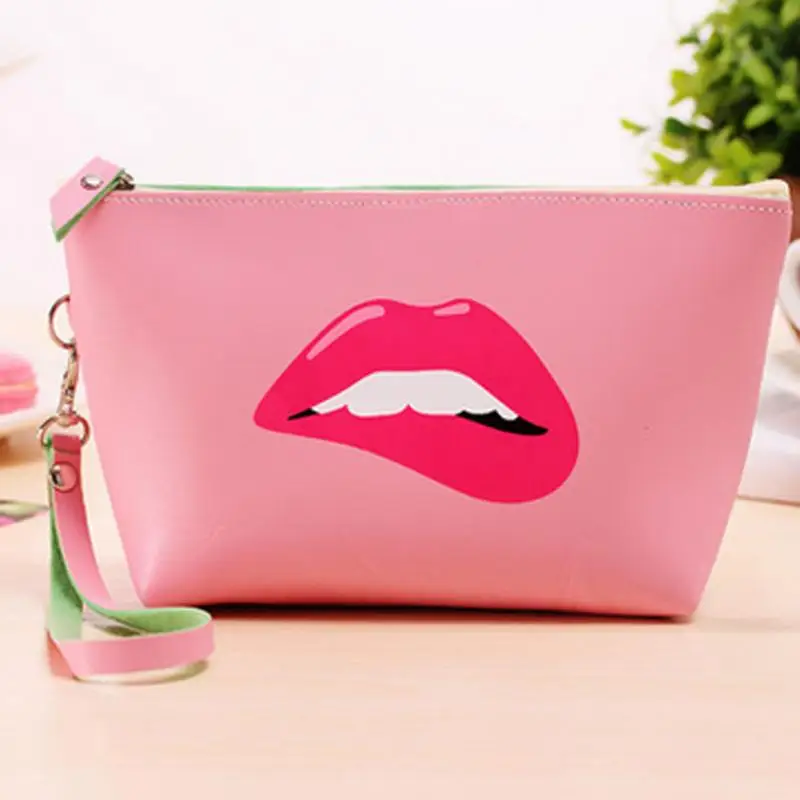 Cute Cosmetics Pouch Travel Ladies Makeup Bag Cartoon Women Cosmetic