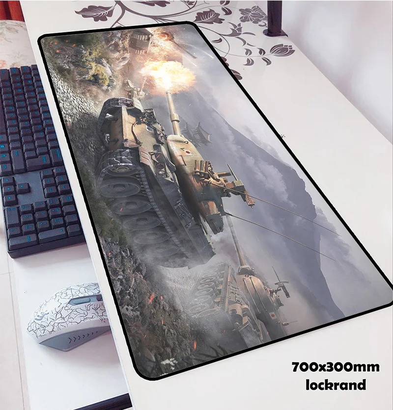 Коврик для мыши World of танки 70x30 см популярный компьютерный игровой коврик