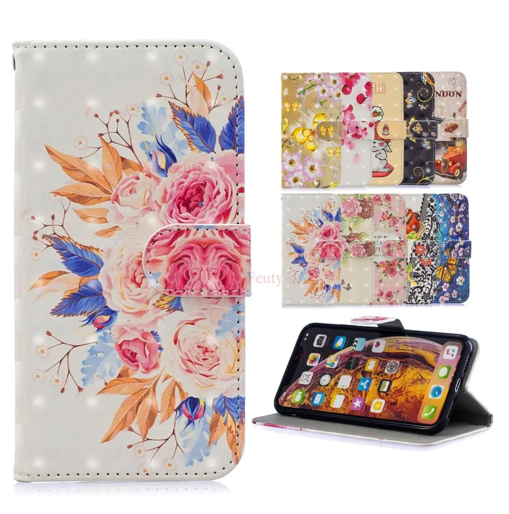 

3D Painting Flip Leather Case for Huawei Honor 9 Honor9 Wallet Cover For Huawei Honor 9 STF-L09 STF-AL10 STF L09 Phone Cases bag