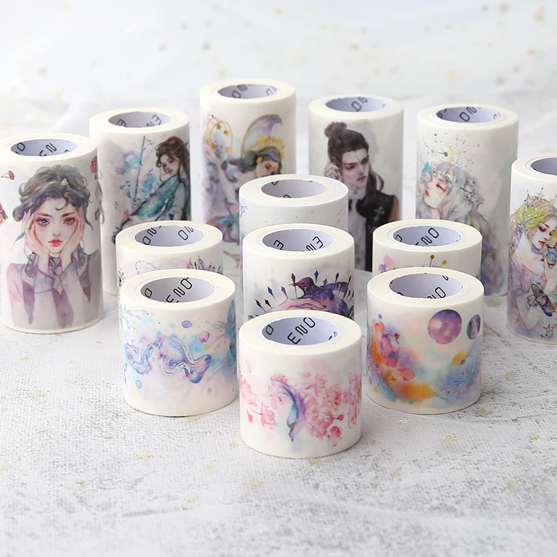 

Special Ink Bronzing washi tape grid bullet journal supplies Ledger Antique Sticker masking decorative tape stationery diary