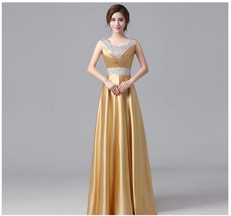 gold satin bridesmaid dresses