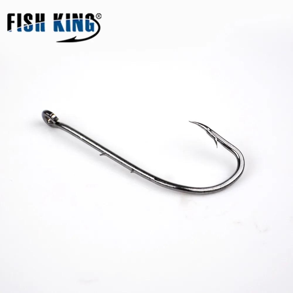 FISH KING 50 шт./лот 1 # 15 рыболовный крючок с бородкой из Японии Держатель Приманки