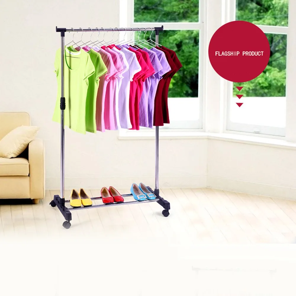 1bottom layers+Single rod racks floor drying racks Indoor stainless