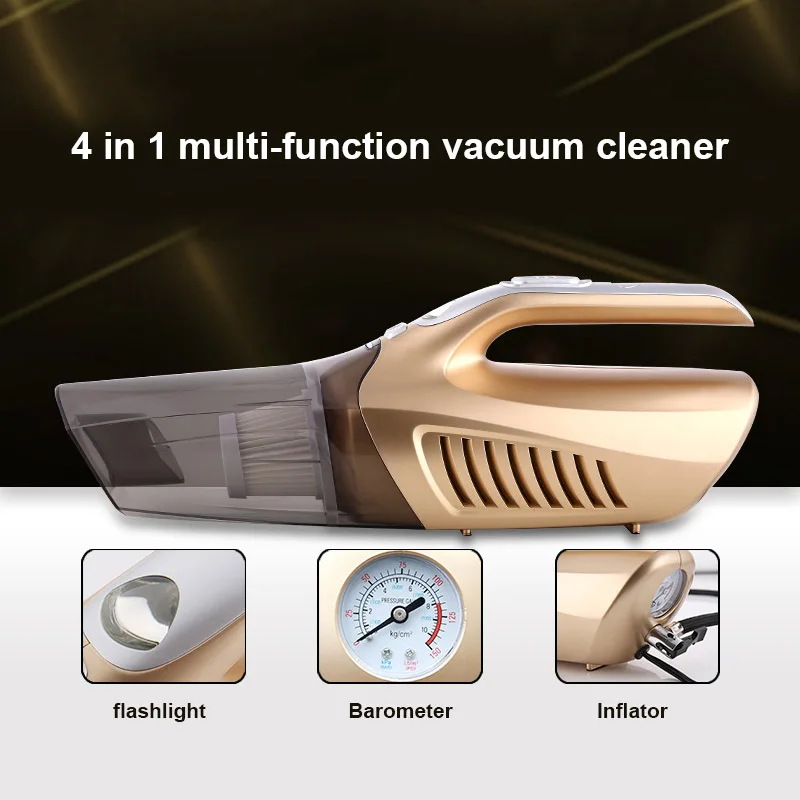 

4 in 1 Multi-function Vacuum Cleaner High Power Tire Pressure Gauge For Home Car Car Styling