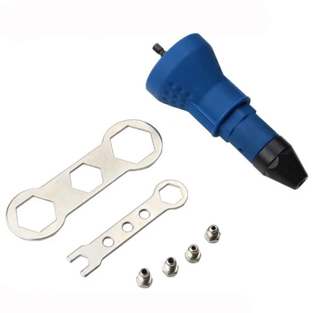 Electric Rivet Nut Gun Riveting Tool Cordless Riveting Drill Adapter Insert Nut Tool Riveting Drill Adapter