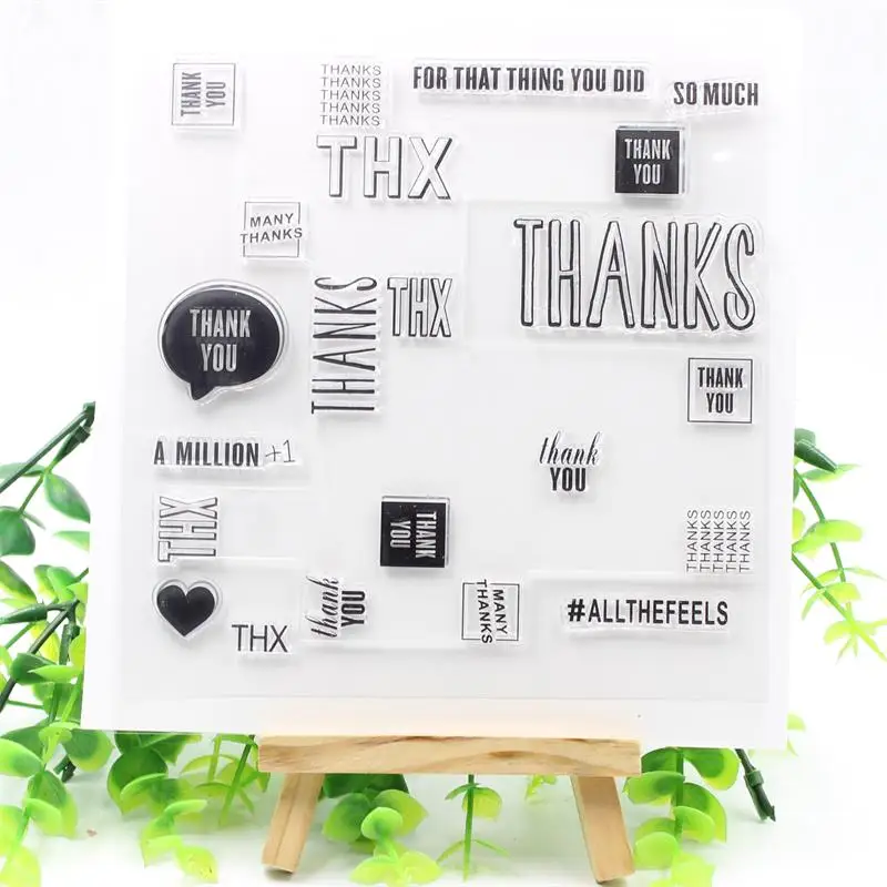 

YPP CRAFT Turnabout Transparent Clear Silicone Stamp/Seal for DIY scrapbooking/photo album Decorative clear stamp 475