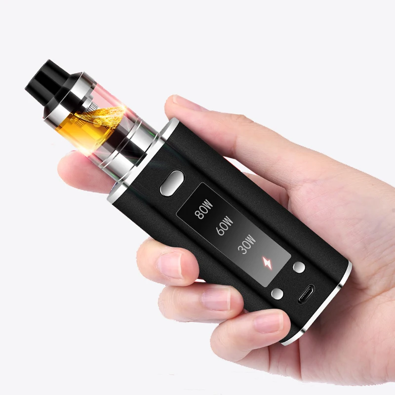 

High Quality JSLD 80W Box Mod Electronic Cigarette Vape Kit 2000mAh Battery 2.5ml 0.5ohm Huge Tank Vapor Vaporizer Vape Pen Kit